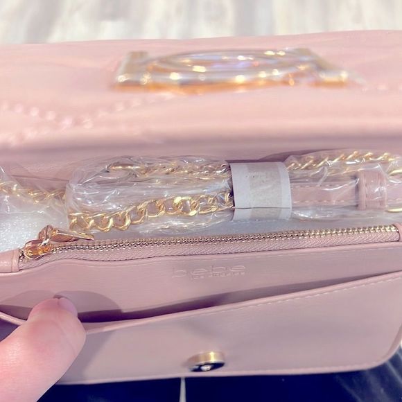 Bebe Women's Abigail Logo Top Crossbody NWT - Picture 4 of 7